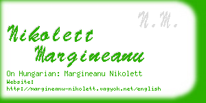 nikolett margineanu business card